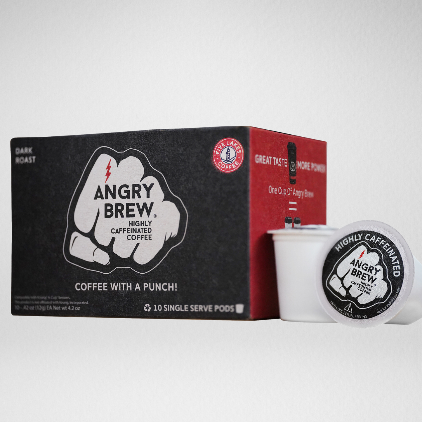 Angry Brew 10 pack - Highly Caffeinated (Single Serve)