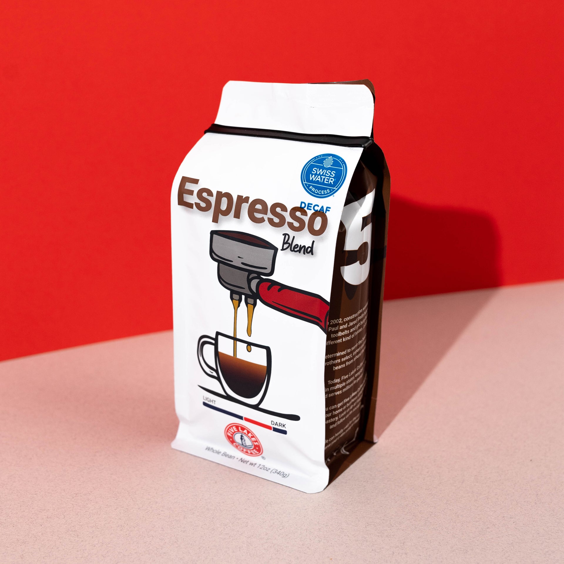 コーヒー Decaf Espresso Blend | SWISS WATER® Coffee – fivelakes