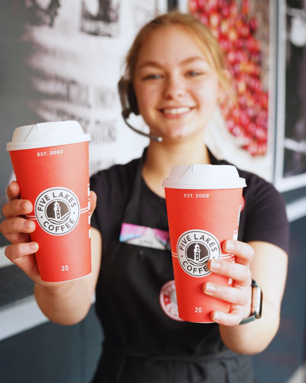 Five Lakes coffee house team members